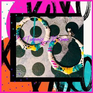 L-80: Summer Vibe Bamboo CLIP ON Earrings